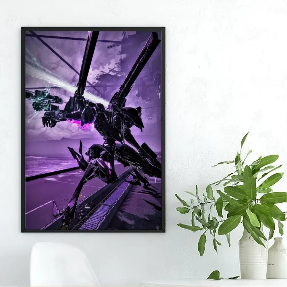Armored Core VI Fires of Rubicon Game Poster Posters Kraft Paper Vintage Poster Wall Art Aesthetic 7 - Armored Core Merch