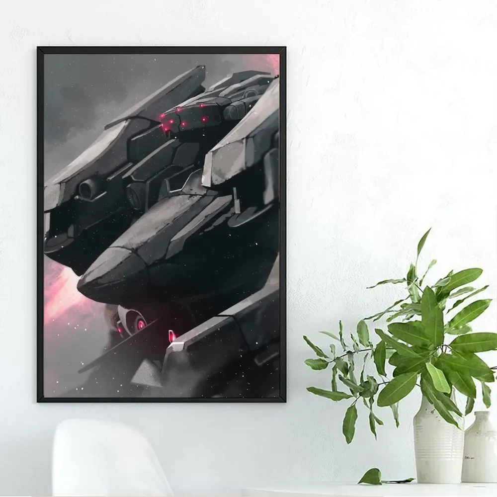 Armored Core VI Fires of Rubicon Game Poster Posters Kraft Paper Vintage Poster Wall Art Aesthetic 9 - Armored Core Merch