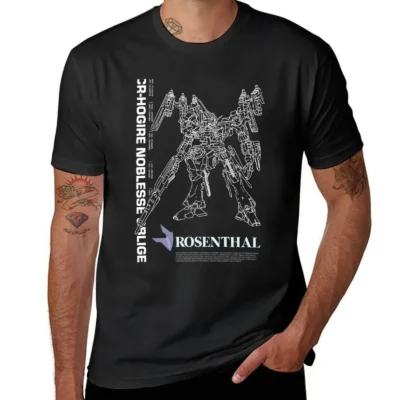 New Armored Core 4 Rosenthal Mech CR HOGIRE Negative T Shirt aesthetic clothes vintage t shirt - Armored Core Merch